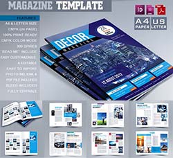 indesign模板－商业杂志(通用型/24页)：Multipurpose Magazine